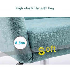 Fubas-office chair / Sofa Chair/Desk Chair, Lifting Rotary/Ergonomic Handrail, High Elastic Soft Bag, Easy to Remove and Wash, 150kg Load Capacity (Green)