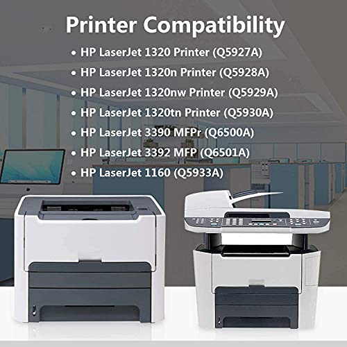5 Black 49A | Q5949A Toner Cartridge Replacement for HP Laserjet 1320 1320n 1320nw 1320tn 3390 MFP 3392 MFP 1160 Printer,Sold by TopInk