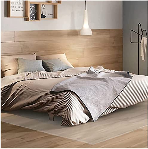 ZHOUHONG Transparent Hard-Floor Chair Mats for Carpeted Floor, 1.5/2mm Thick, Various Widths - Non-Slip Vinyl Runner Rug for Hardwood Floor