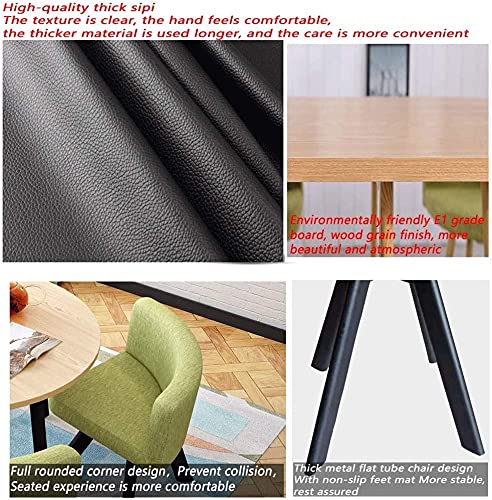 AkosOL Office Table and Chair Set - Business Coffee Table with 4 Chairs