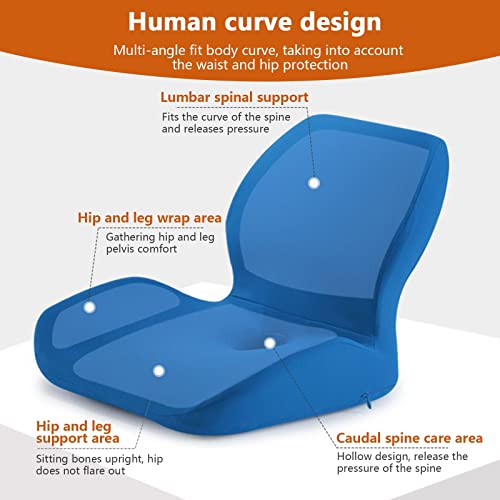 LSTQPK Ergonomic Seat Cushion for Work Chair - Pink, Plus Size, Tailbone and Lumbar Support