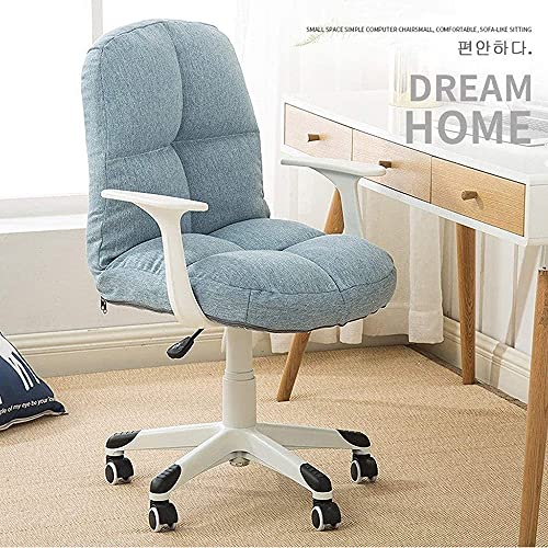 COUYY Small Space Lifting Rotating Writing Chair Computer Chair Home backrest Student Desk Chair Sofa Chair Study Dormitory