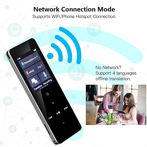 None 89 Languages X1 Voice Recording Translator Device WiFi/Hotspot/Offline 2.0 Inch (Rose Gold)