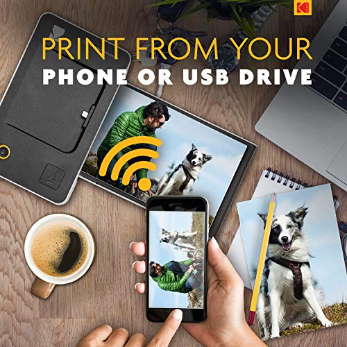Kodak Dock & Wi-Fi Portable 4x6” Instant Photo Printer - Watch Bundle