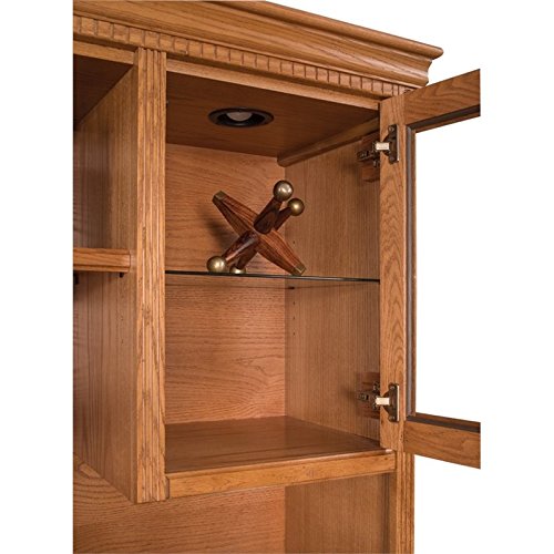 Martin Furniture Huntington Oxford Storage Hutch in Wheat