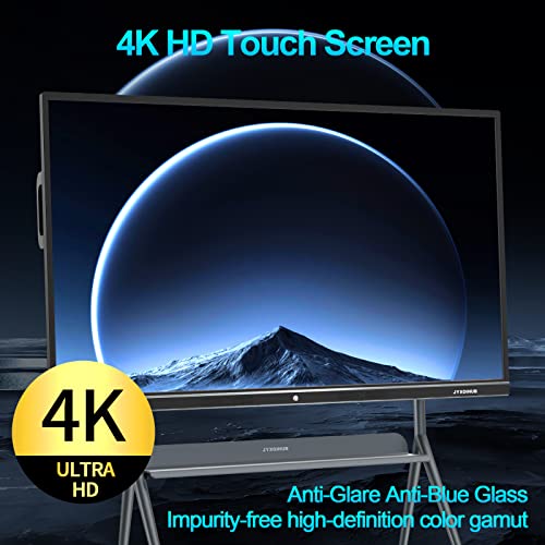 JYXOIHUB 86-inch Interactive Whiteboard with 4K UHD Touch Screen - Dual System Conference Board
