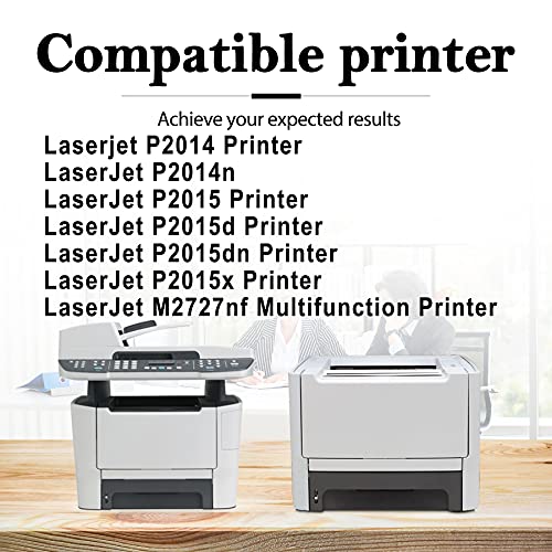 5 Pack Black High Yield 53A | Q7553A Toner Compatible Toner Cartridge Replacement for Hp P2014 P2014n P2015 P2015d P2015dn P2015x M2727nf Multifunction Printer