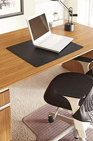 ES Robbins Natural Origins Desk Pad, 38- inches x 24-inches, Black