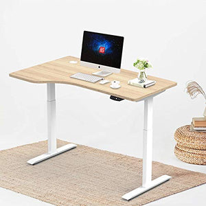Master Massage L-shaped Electric Height Adjustable Left Handed Standing Desk for Home Office Workstation