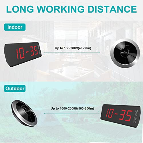 SINGCALL Wireless Home Pager Service Calling System, 10 Pagers + 1 Receiver