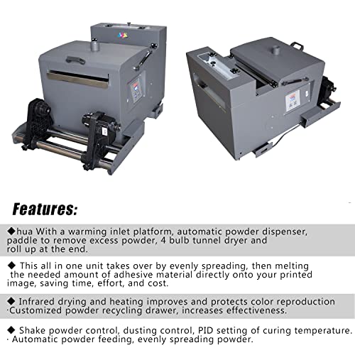 AOK PRO Business XP600 A3 Size DTF Printer with Auto Powder Shaker and Dryer (2 XP-600 Heads) + Ink/Film/Powder/Software