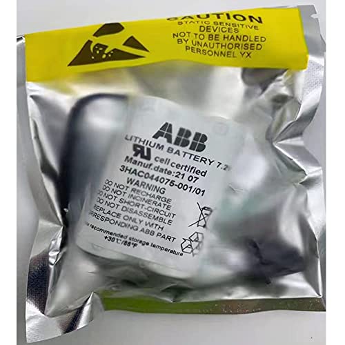 XIAOXX (20-Pack) 3600mAh 3HAC044075-001/01 7.2V SMB Battery for ABB Robot CPU ABBTA521 ABB3HAC16831-1