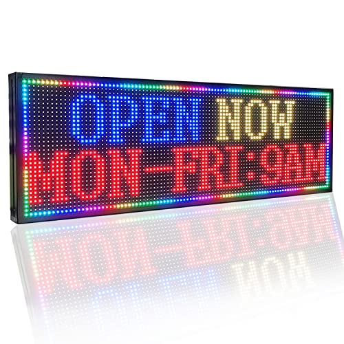 NEW SMD LED SIGN 39" X 14" BRIGHT LED SCROLLING MESSAGE DISPLAY / PROGRAMMABLE BUSINESS ADVERTISING TOOLS