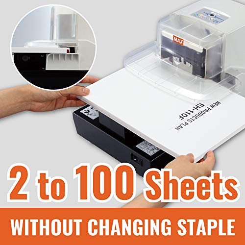 MAX Professional Heavy Duty & Flat Clinch Electric Stapler EH-110F