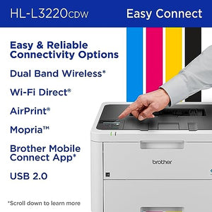 Brother HL-L3220CDW Wireless Color Laser Printer | Duplex, Mobile Printing | Amazon Dash Replenishment Ready