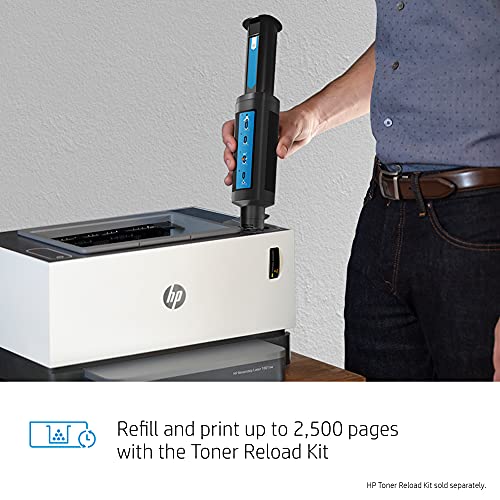 HP Neverstop Laser Printer 1001nw, Wireless Laser with Cartridge-Free Monochrome Toner Tank (5HG80A)