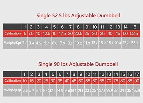 VEICAR 88lbs Adjustable Dumbbell,10lb-88lb Fast Adjust Weight Dumbbell,Training Weights Gym Equipment for Man and Women Exercise Dumbbell (Single)