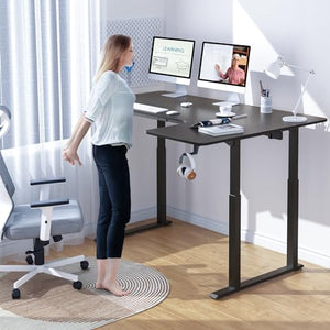Dripex Electric Standing Desk, Adjustable Height, L-Shaped, 63"/71", Dual Motor, Super Stable