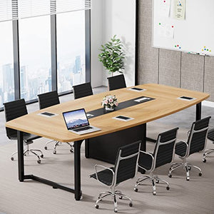 Tribesigns 8FT Conference Table, Large Modern Rectangular Meeting Table