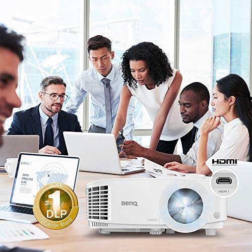 BenQ MW612 WXGA Business Projector | 4000 Lumens | 20,000:1 Contrast Ratio | Dual HDMI