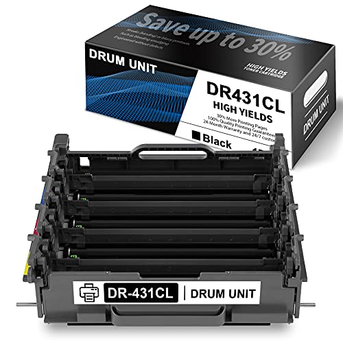 1 Pack Black DR431CL Drum Compatible for Brother DR-431CL Drum Unit Replacement to use with HL-L8260CDW L8360CDW L9310CDW DCP-L8410CDW MFC-L8610CDW L8690CDW L8900CDW L9570CDWT Printer