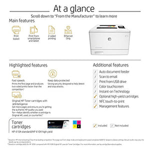 HP LaserJet Pro M452dn Color Laser Printer with Built-in Ethernet & Double-Sided Printing, Amazon Dash Replenishment ready (CF389A)