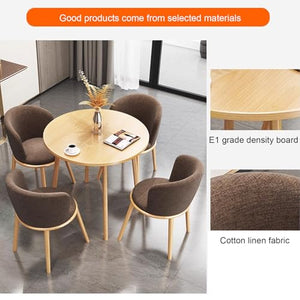 None Office Meeting Table and Chairs, Coffee Reception Conference Meeting Table, Round Conference Room Table