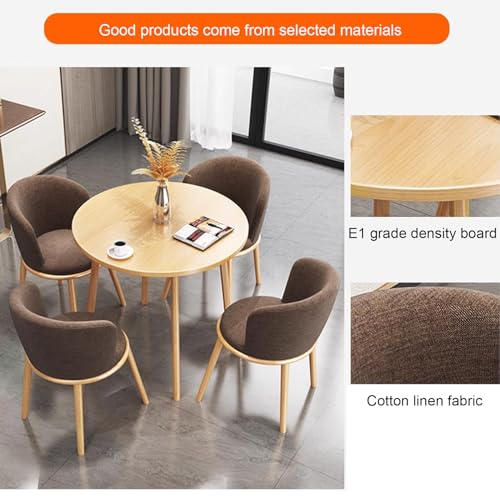 Office Meeting Table and Chairs, Coffee Reception Conference Meeting Table, Round Conference Room Table