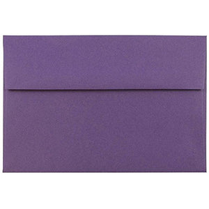 JAM PAPER A7 Premium Invitation Envelopes - 5 1/4 x 7 1/4 - Dark Purple - Bulk 1000/Carton