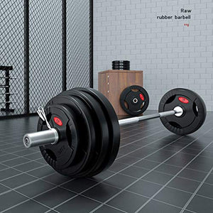 Barbell Plates 132 lbs Barbell Weight Set Barbell Plates - Adjustable Barbells Set with 1.8 Meters Connector Home Gym Fitness Lifting Exercise Workout Strength Training Equipment