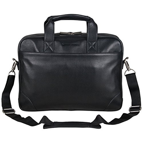 Ben Sherman Top Zip Laptop Portfolio Briefcase, Black, One Size