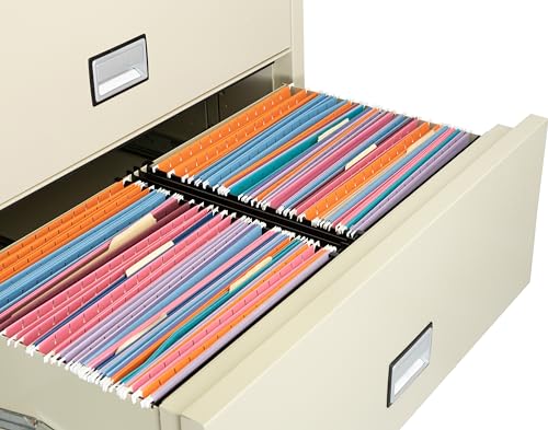 PHOENIX SAFE INTERNATIONAL LLC Fireproof 3-Drawer Lateral File Cabinet, 38 inch, Key Lock, Water Seal, Putty - LAT3W38P