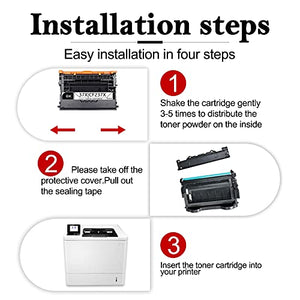 1 Pack Black 37X | CF237X High Yield Toner Compatible Toner Cartridge Replacement for HP Enterprise M607n M607dn M609dh M609dn M609x MFP M631 M632fht Flow MFP M631h M609 MFP M631 M632 Series Printer