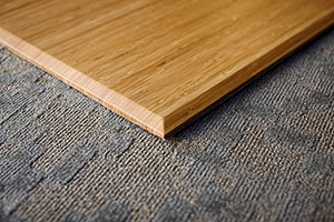 Anji Mountain Bamboo Chair Mat for Thick, Medium, and Low Pile Carpet - Natural, 12mm Thick