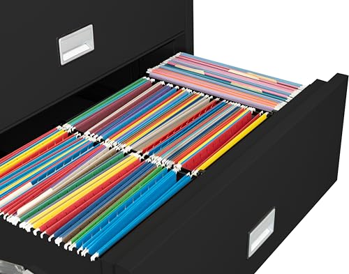 PHOENIX SAFE INTERNATIONAL LLC Fireproof 3-Drawer Lateral File Cabinet 38" Black - LAT3W38B