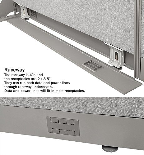 GOF Cubicle Office Partition/Room Divider/Workstation (30D x 48W x 60H)