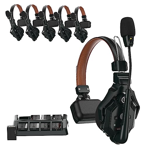 HollyView Wireless Intercom Headset System with Full Duplex Communication