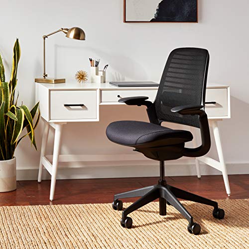 Steelcase Series 1 Office Chair with Carpet Casters in Black