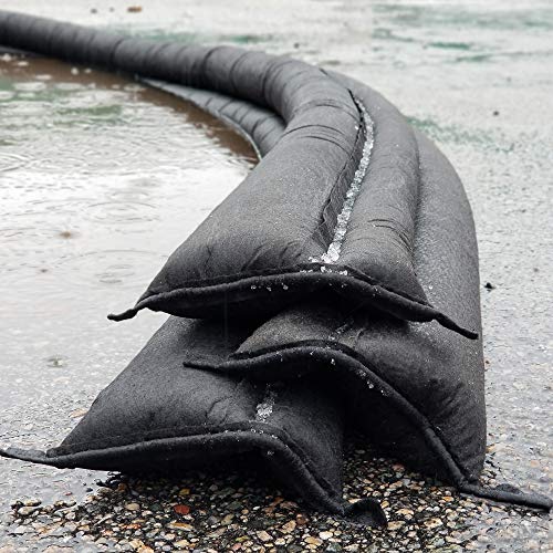 Quick Dam QD610-12 Water-Activated Barrier 10 feet - 12/pack, Black