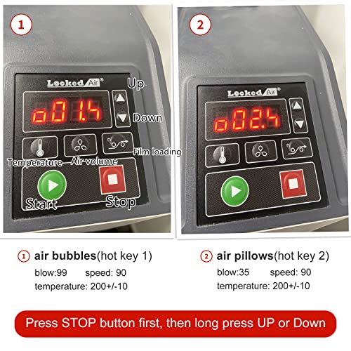 Air Cushion Machine No Preheat Fast Speed 26ft/min with 328' Free Air Pillow Film Rolls Portable Small Air Bubble Maker Machine 110V Packing Supplies for Industrial Business
