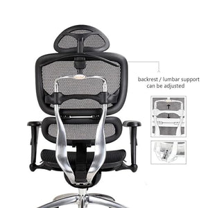 None Ergonomic Waist Computer Chair with Intelligent Lumbar Support
