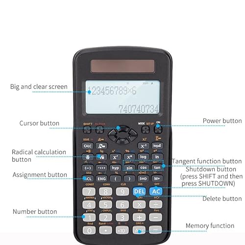 WYXBY Scientific Calculator 417 Function Standard Engineer Calculators