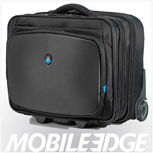 Mobile Edge Alienware Vindicator Bag Rolling Laptop Case 13 Inch to 17 Inch Black AWVRC1