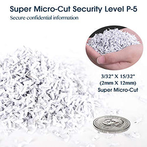 WOLVERINE High Security 10-Sheet Micro Cut Shredder for Home Office - SD9112 White ETL