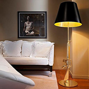 Flos Guns Lounge Gun Floor Lamp Halogen or LED Table Lamp 18K Gold F2955000 Design Philippe Starck 2005 Made in Italy