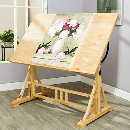Adjustable Drawing Craft Table,with Adjustable Height for Art Design Drawing Writing Painting Crafting Drafting Work and Study