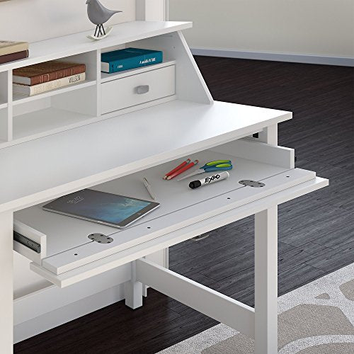 Broadview Computer Desk with Pedestal, Organizer and File Cabinet
