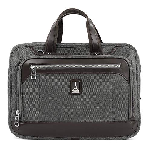 Travelpro Luggage Platinum Elite 16" Expandable Business Briefcase, Vintage Grey, One Size