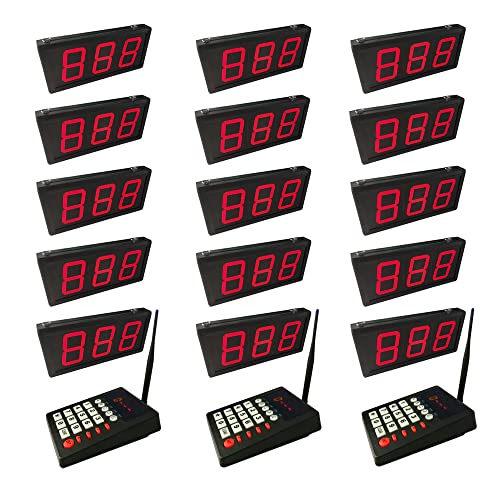 KOQICALL Wireless Queue Calling System with 3 Digits Display