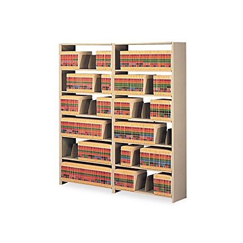 Tennsco 1288ACSD Steel Add-On Unit, 7-Shelf, Snap-Together, 36x12x88, Sand